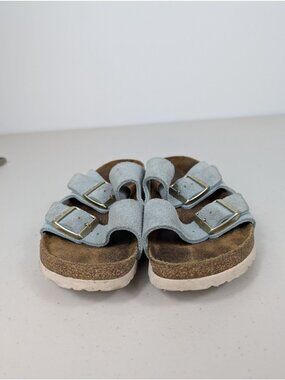 Birkenstock Arizona sandals in light blue color women's size 6